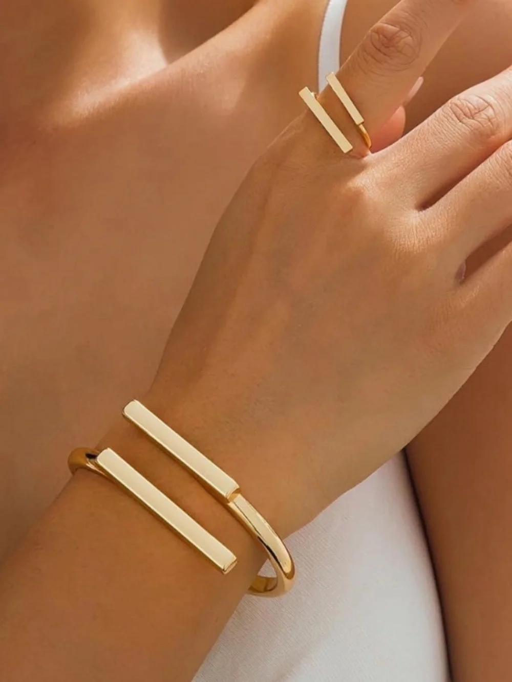 Anthropologie elegant gold
